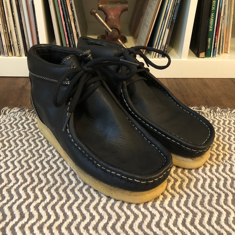 Black Chippewa Moccasin Chukkas with Crepe Sole